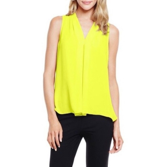 Vince Camuto Bright Yellow Sleeveless Blouse
